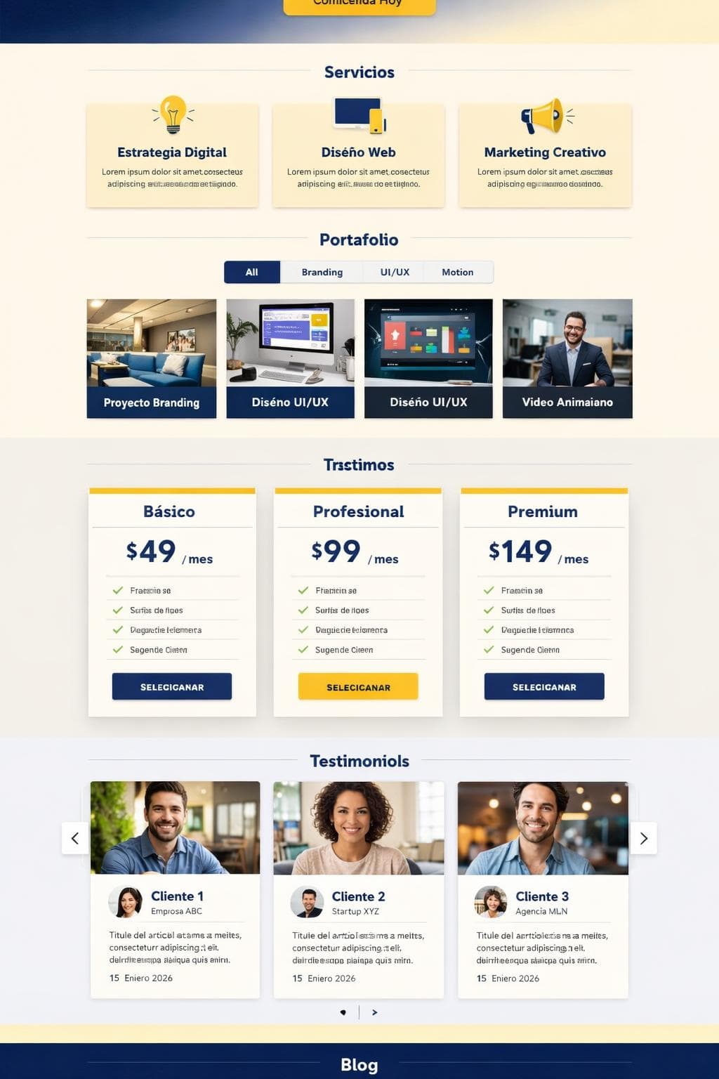 Lúmina Formación — vista previa del theme