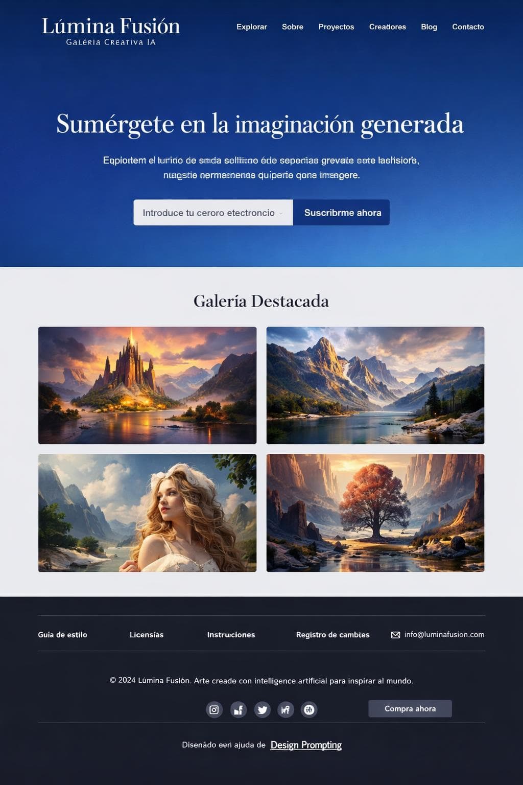 Lúmina Fusión — vista previa del theme