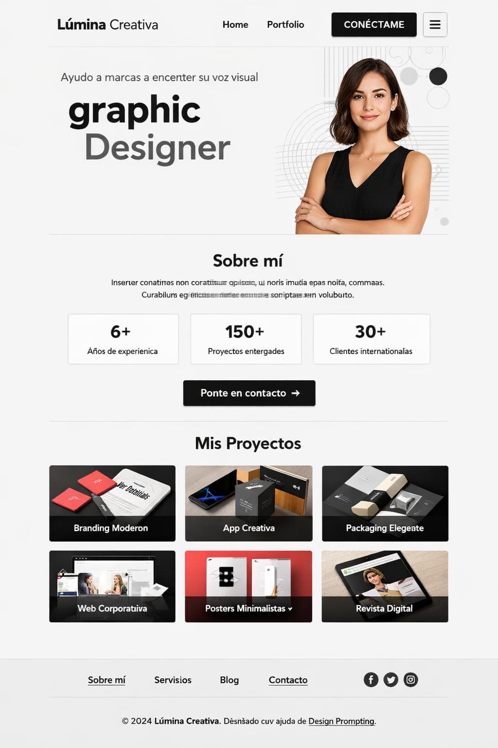 Lúmina Nana — vista previa del theme