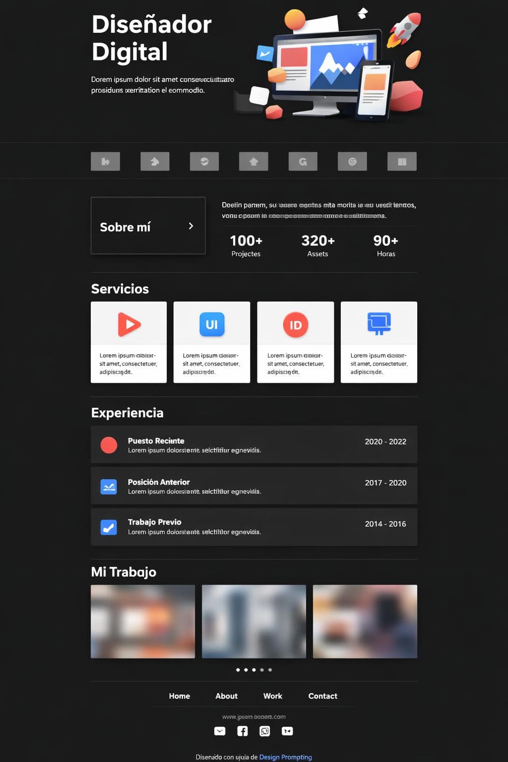 Lúmina Proyecto — vista previa del theme