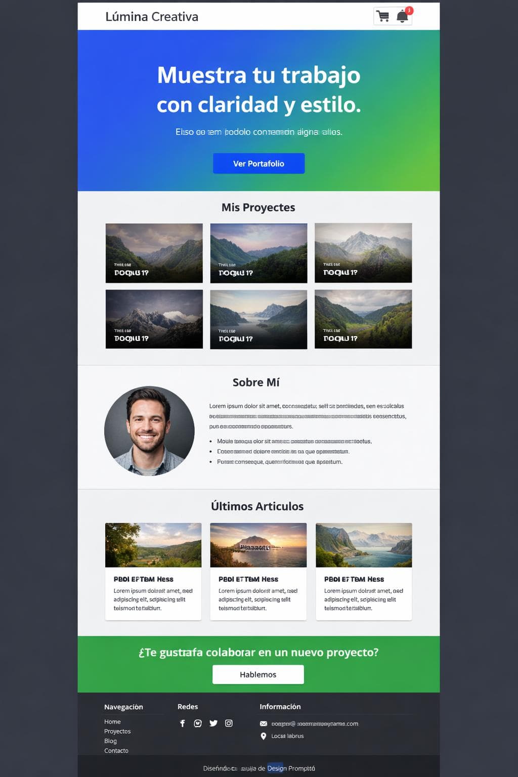 Lúmina Repique — vista previa del theme