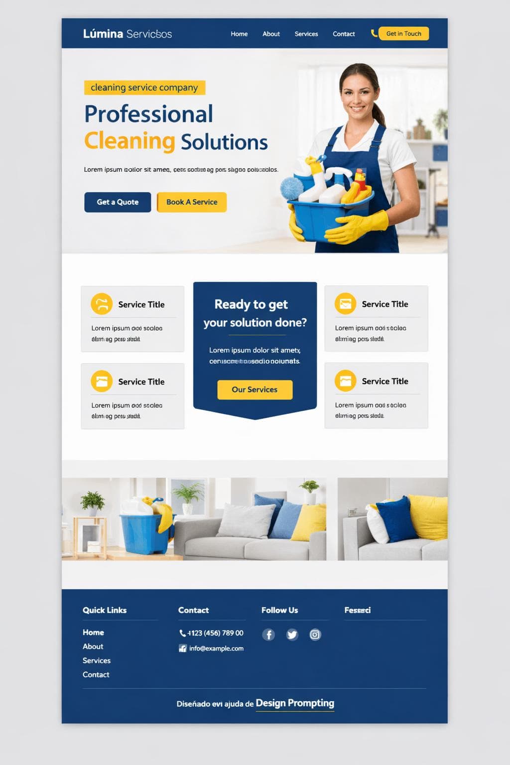 Lúmina Servicios — vista previa del theme