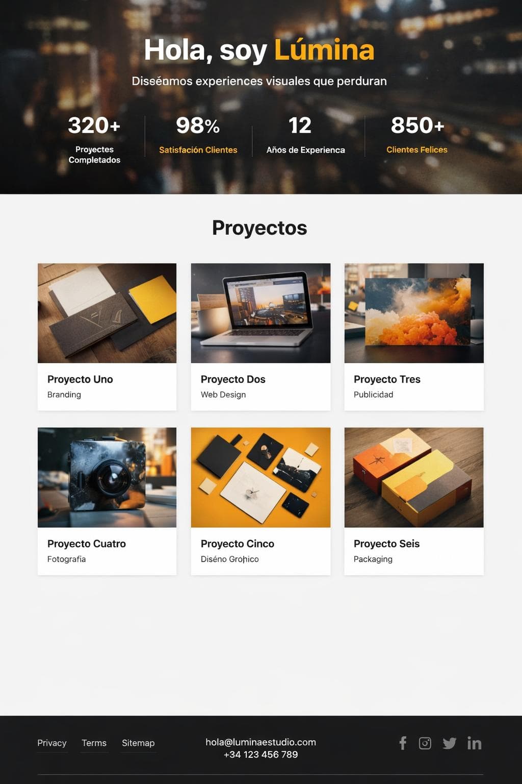 Lúmina Tremolo — vista previa del theme