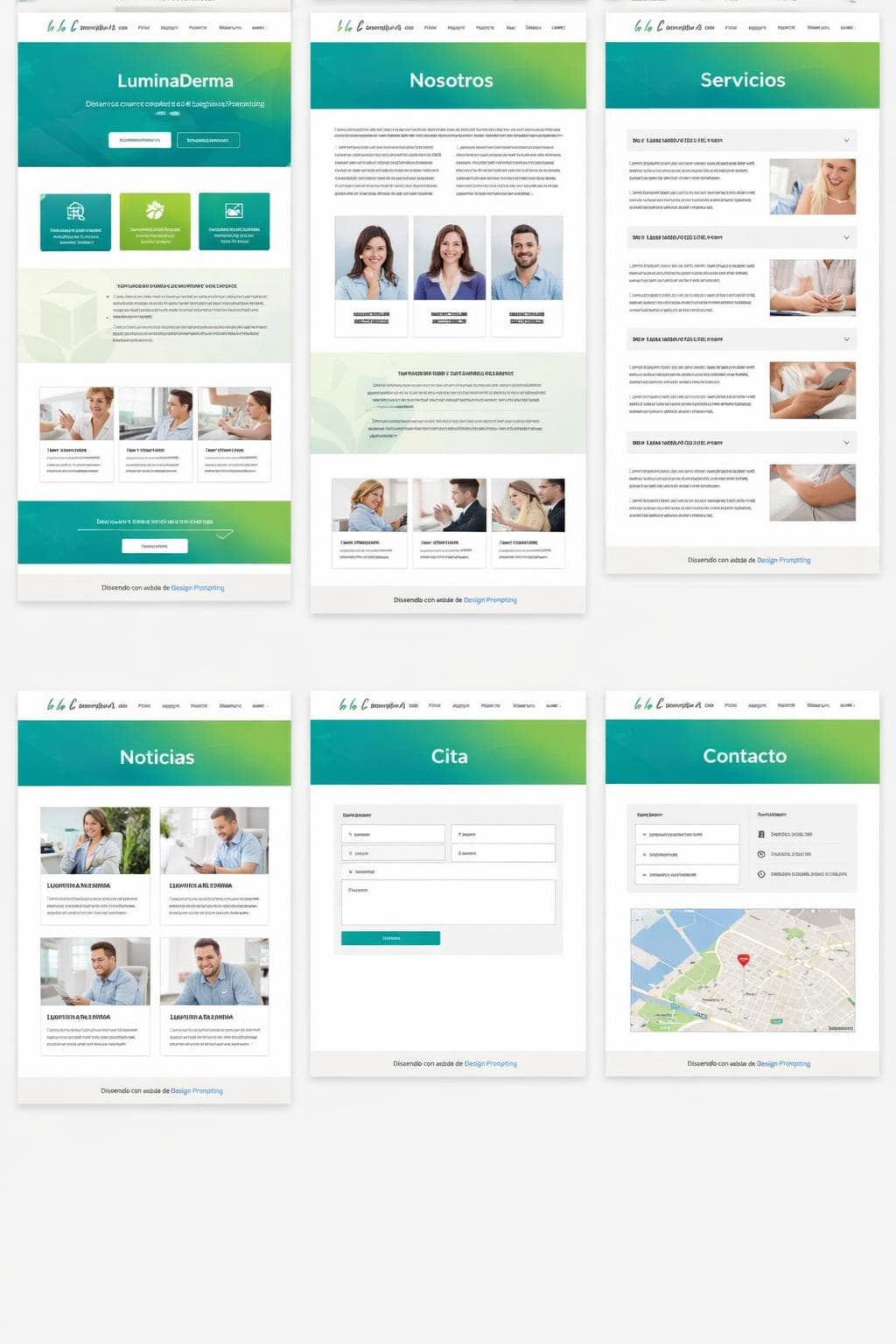 LuminaDerma — vista previa del theme