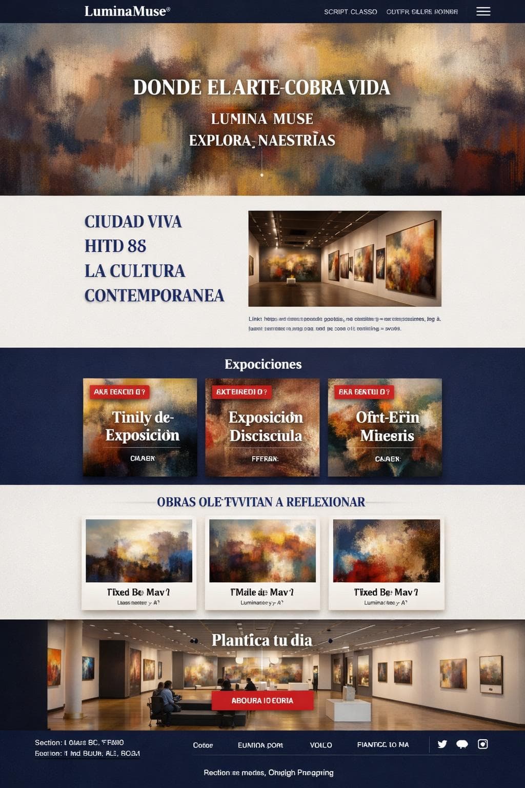 LuminaMuse — vista previa del theme