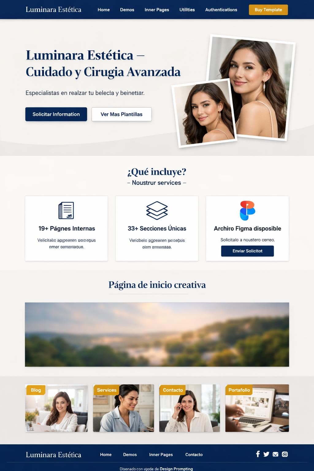 Luminara Estética — vista previa del theme