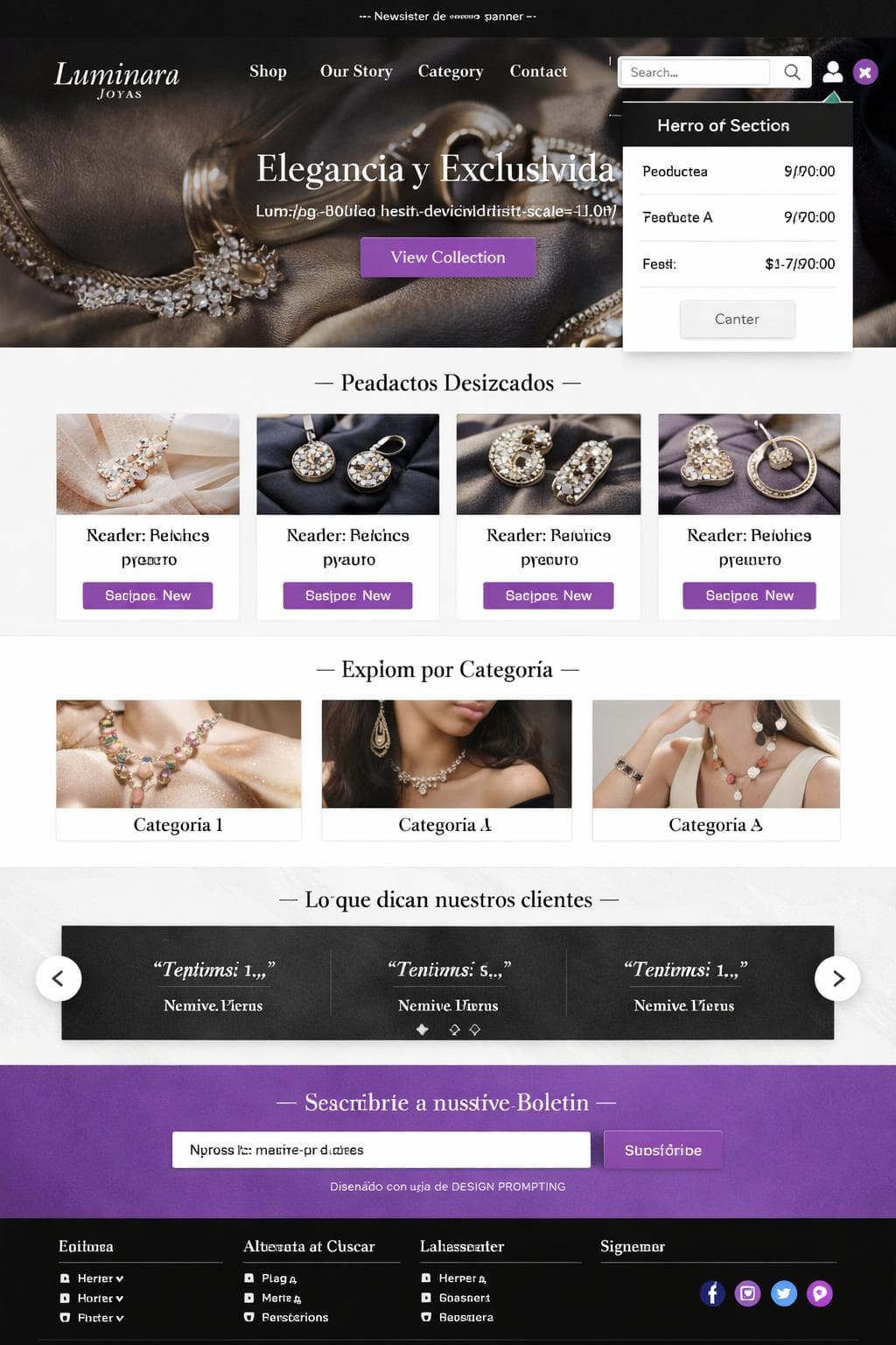 Luminara Joyas — vista previa del theme