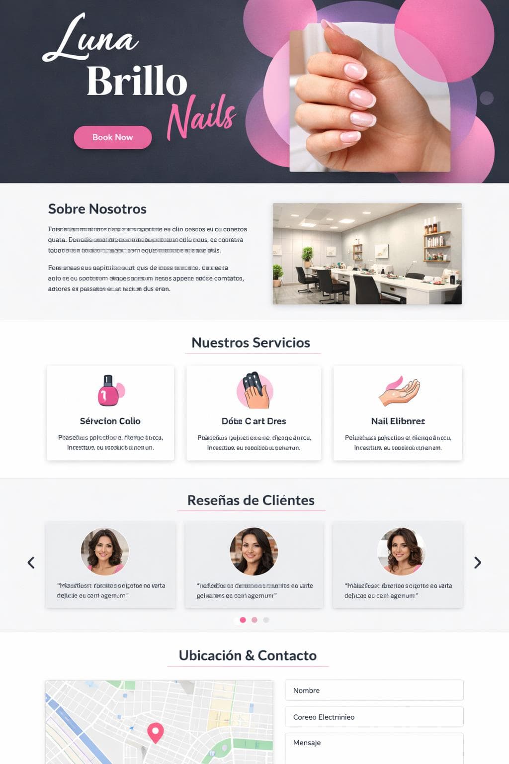Luna Brillo — vista previa del theme