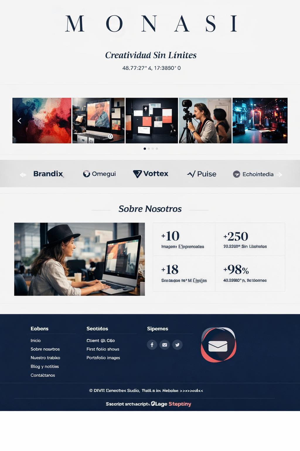 LunaCrea Studio — vista previa del theme