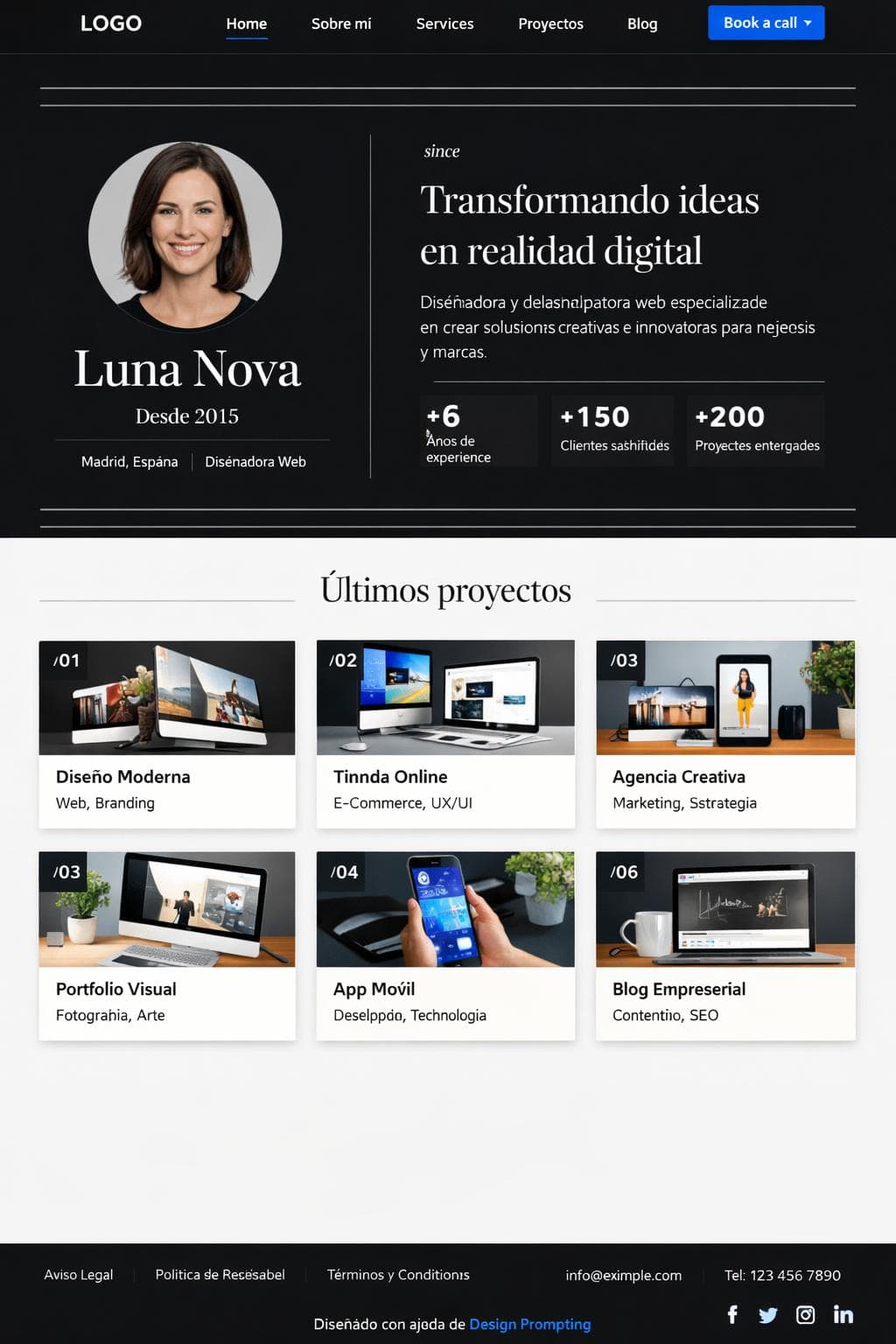 LunaNova Studio — vista previa del theme