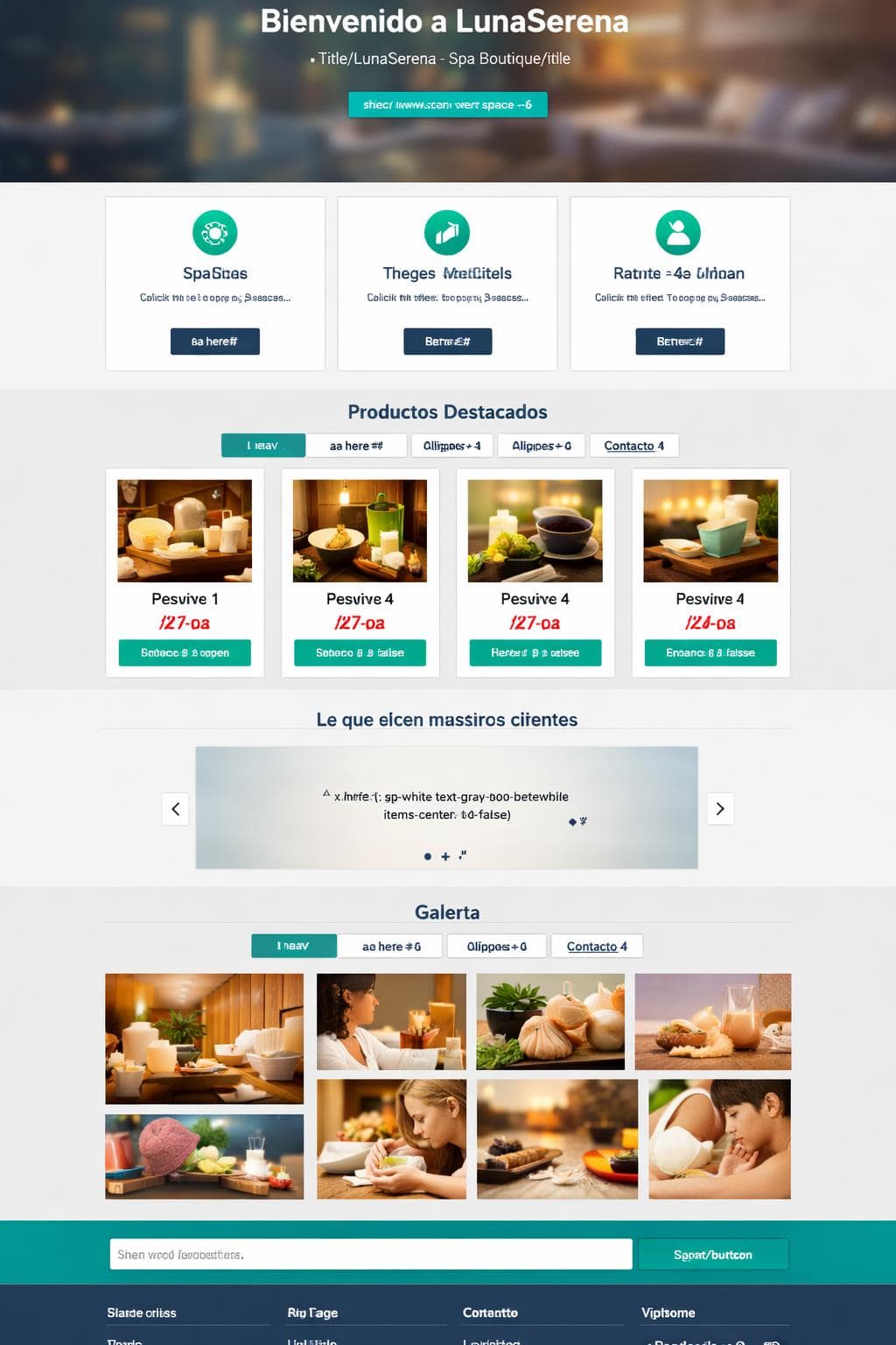 LunaSerena — vista previa del theme