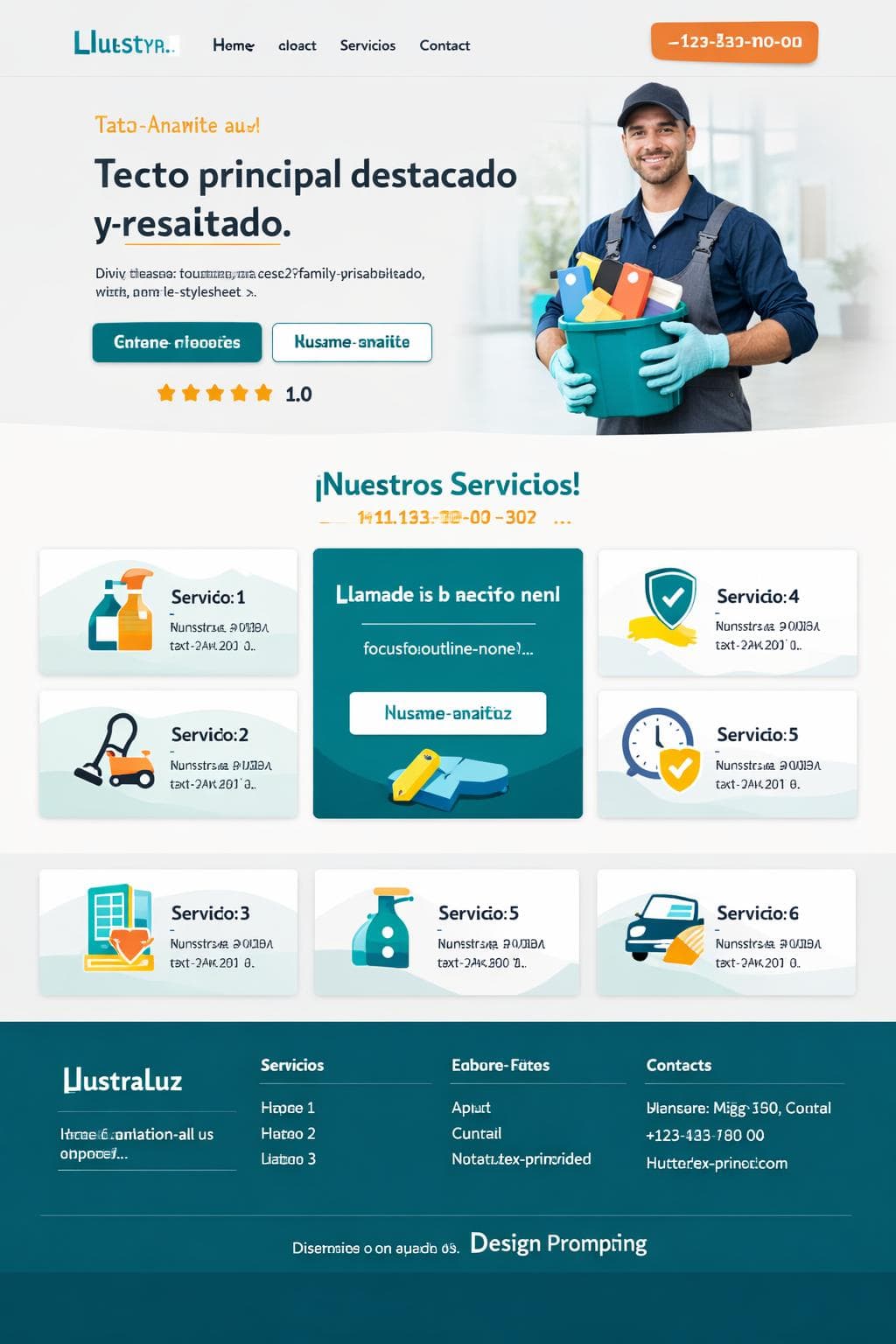 LustraLuz — vista previa del theme