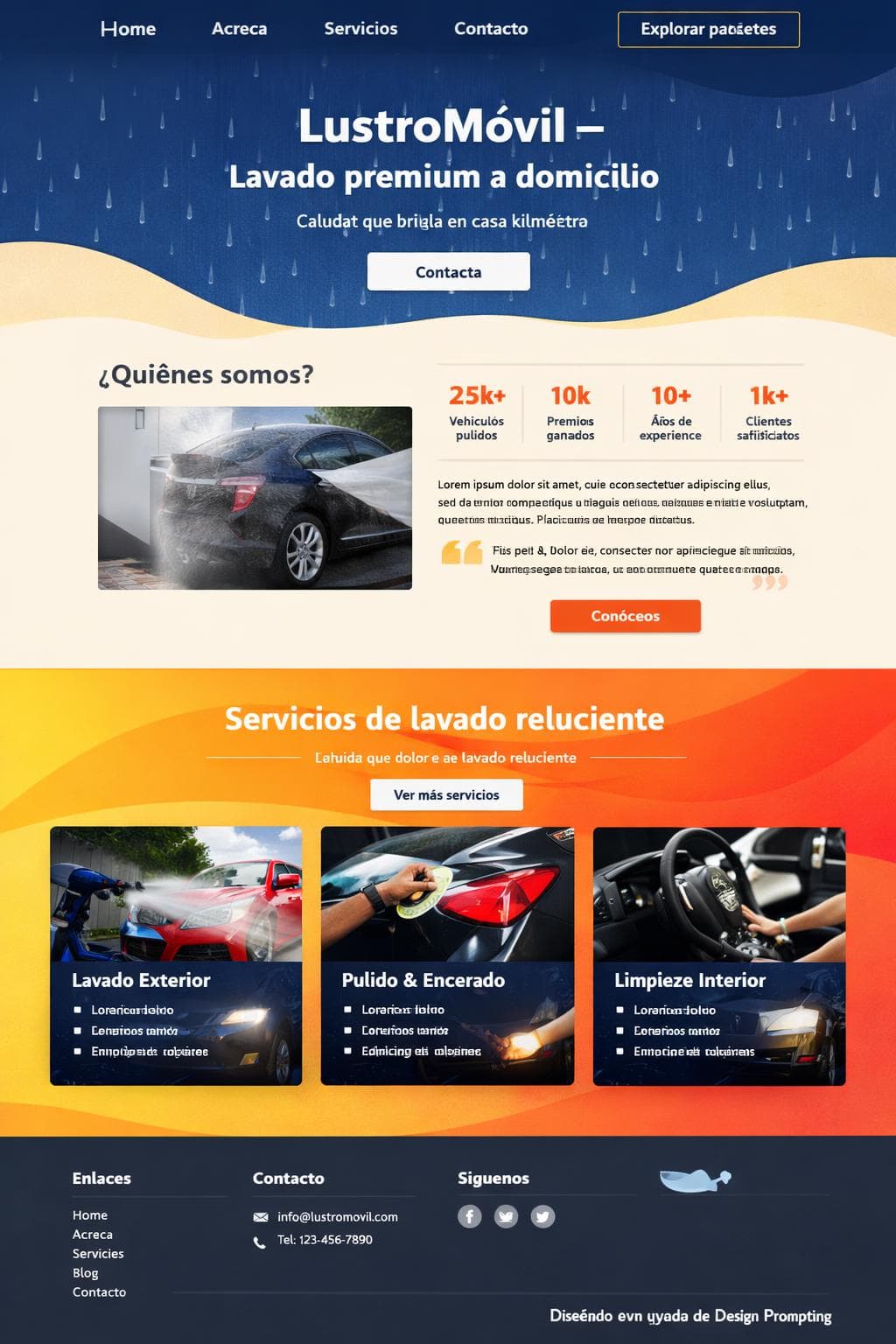 LustroMóvil — vista previa del theme