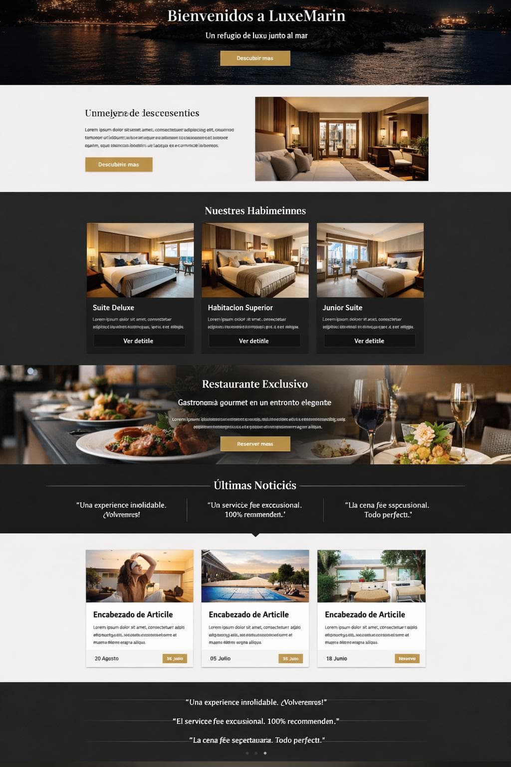 LuxeMarin — vista previa del theme