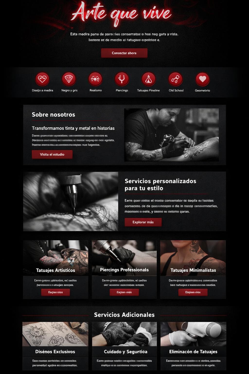 Luz & Sombra — vista previa del theme