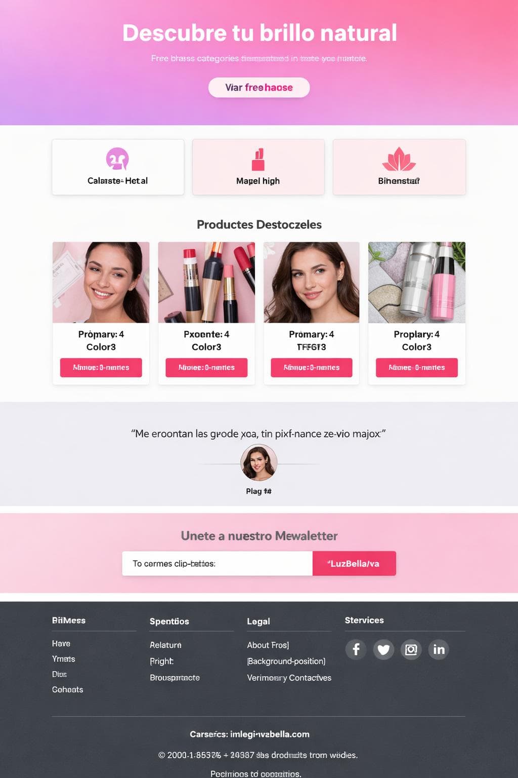 LuzBella — vista previa del theme