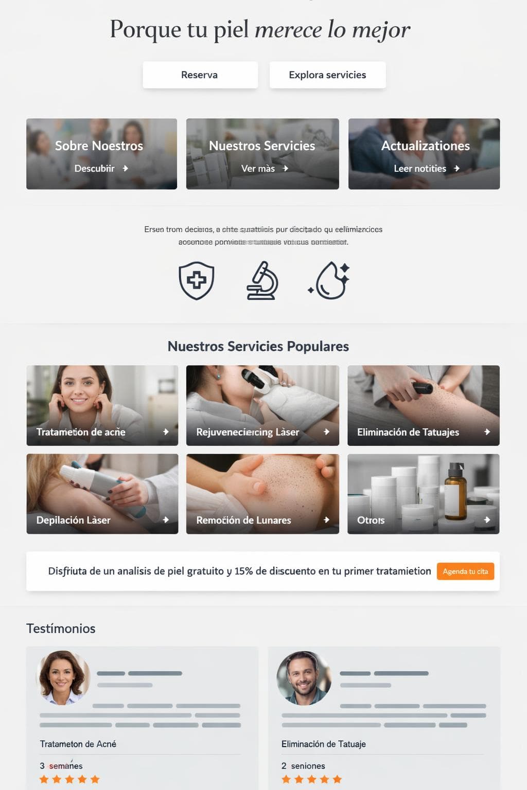 LuzDermis — vista previa del theme