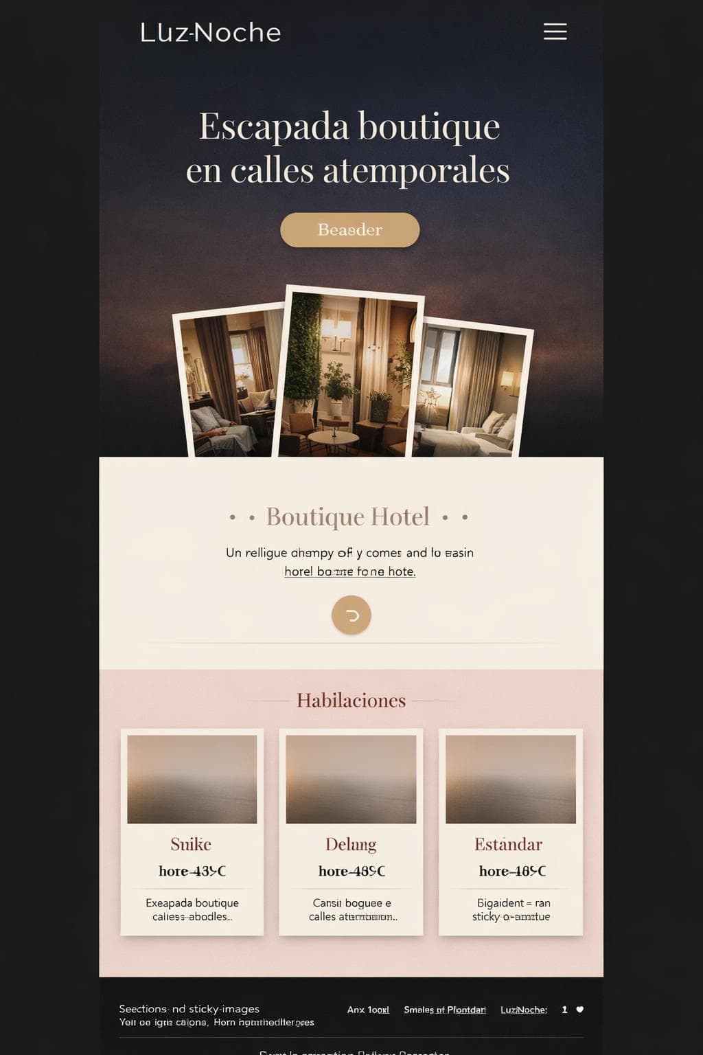 LuzNoche — vista previa del theme
