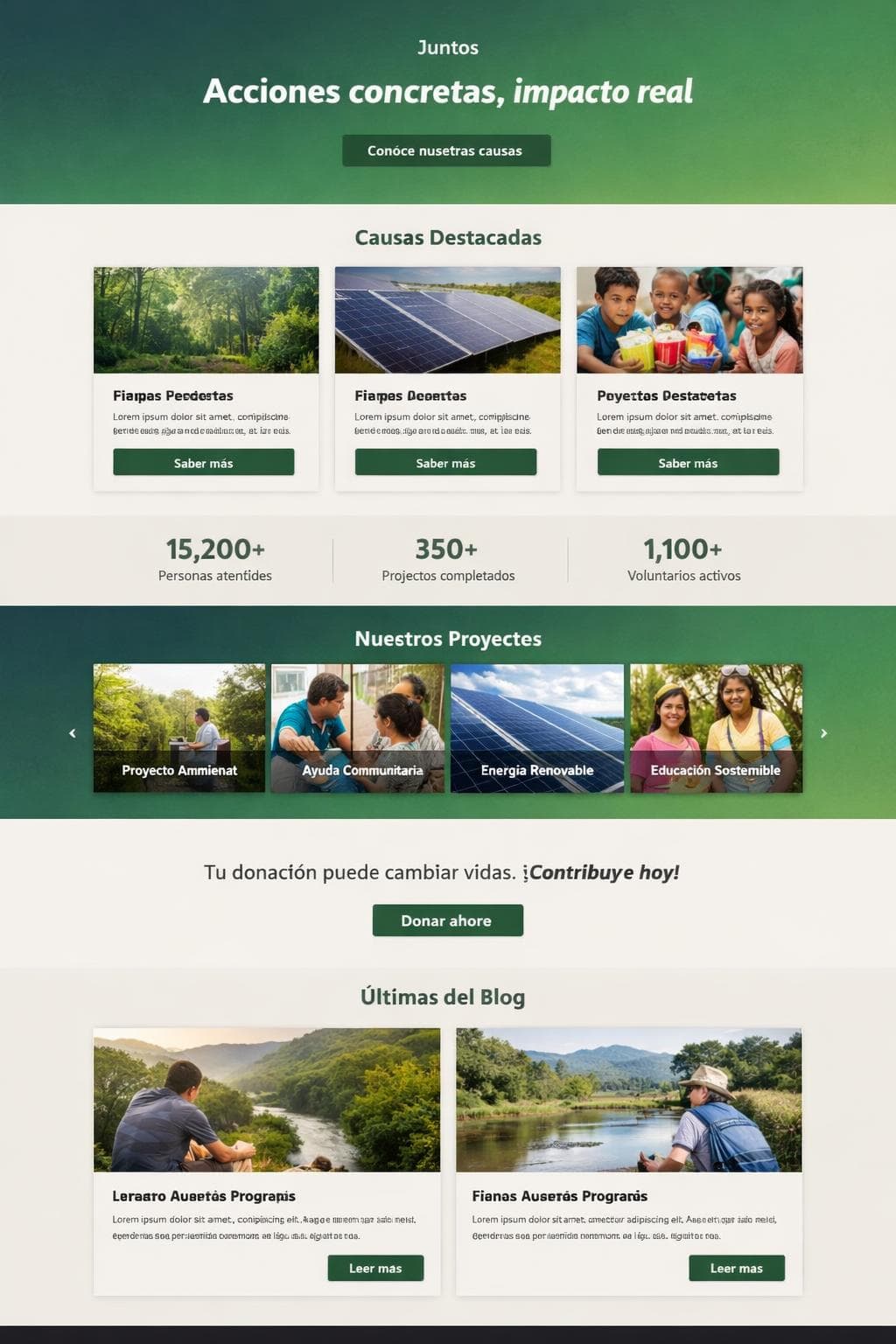 Manos Verdes — vista previa del theme