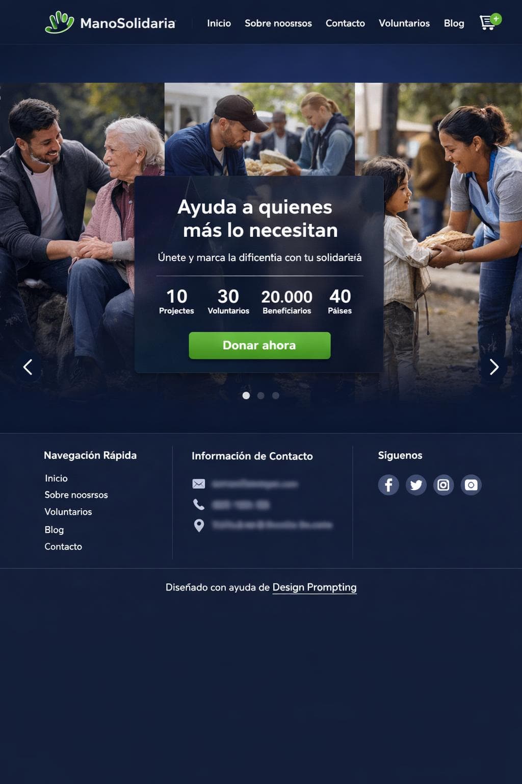 ManoSolidaria — vista previa del theme