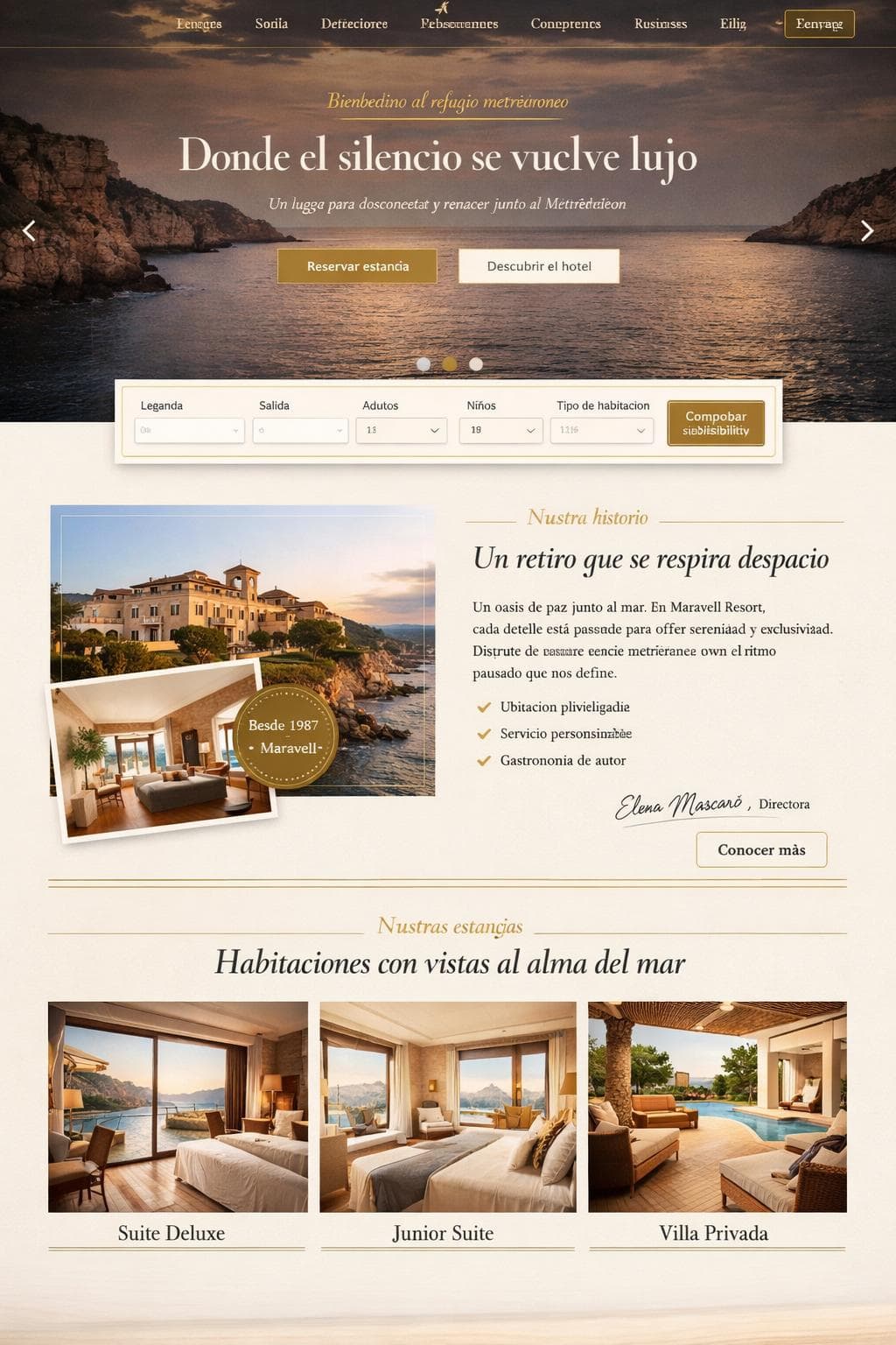 Maravell Resort — vista previa del theme