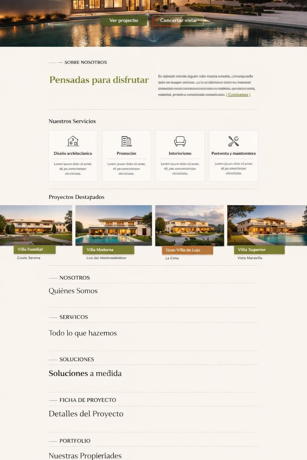 Maravento Estates — vista previa del theme