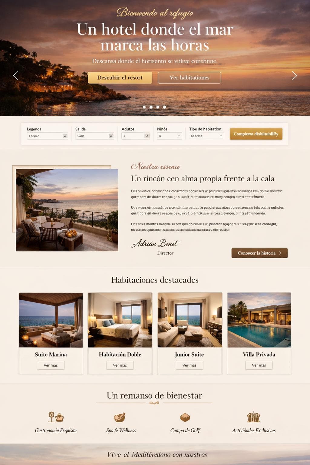 Mareluna Resort — vista previa del theme