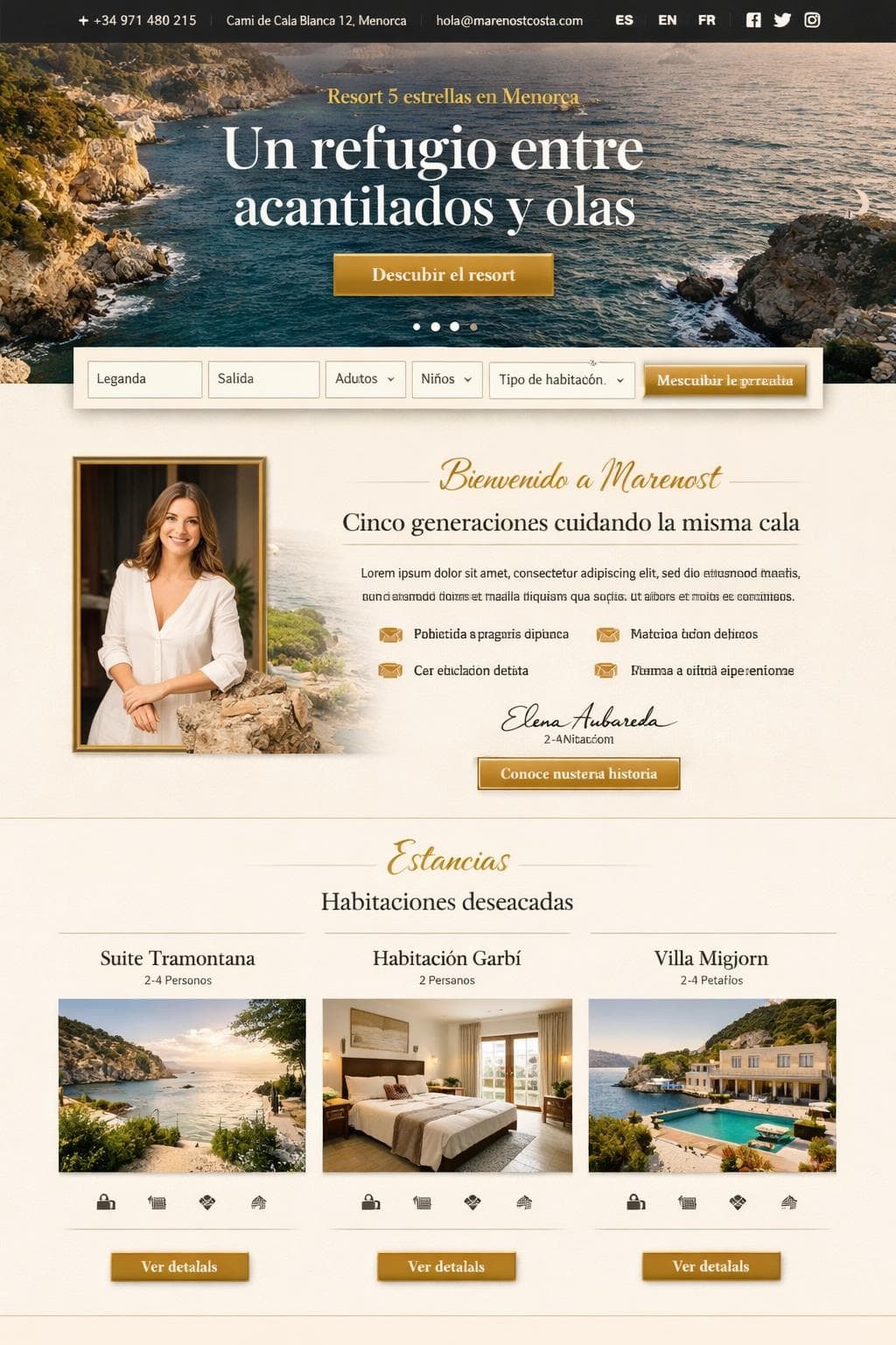 Marenost Costa — vista previa del theme