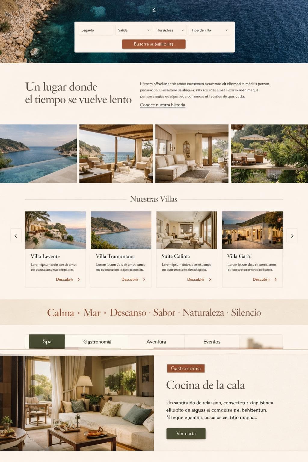 Marenostra Retreat — vista previa del theme