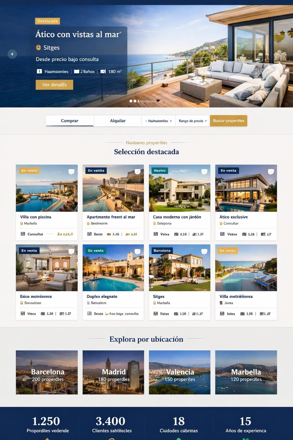 MarinaRoca Estates — vista previa del theme