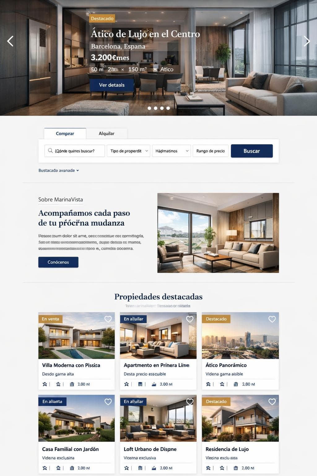 MarinaVista Residencial — vista previa del theme