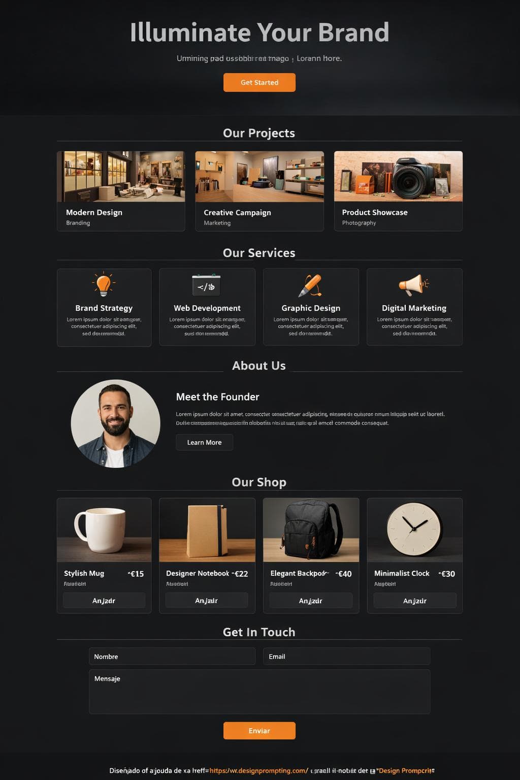 Marketing Helio — vista previa del theme