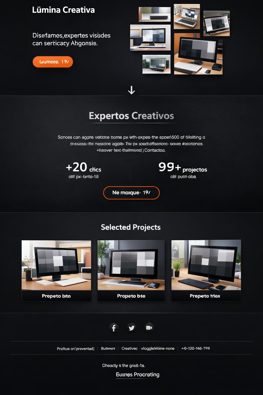 Marketing Lúmina — vista previa del theme