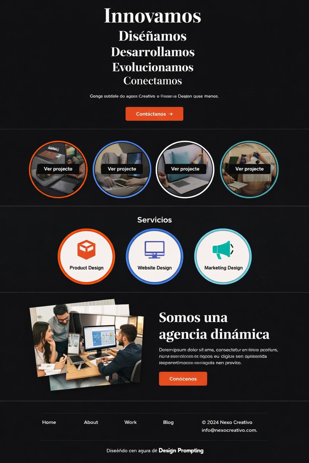 Marketing Nimbo — vista previa del theme
