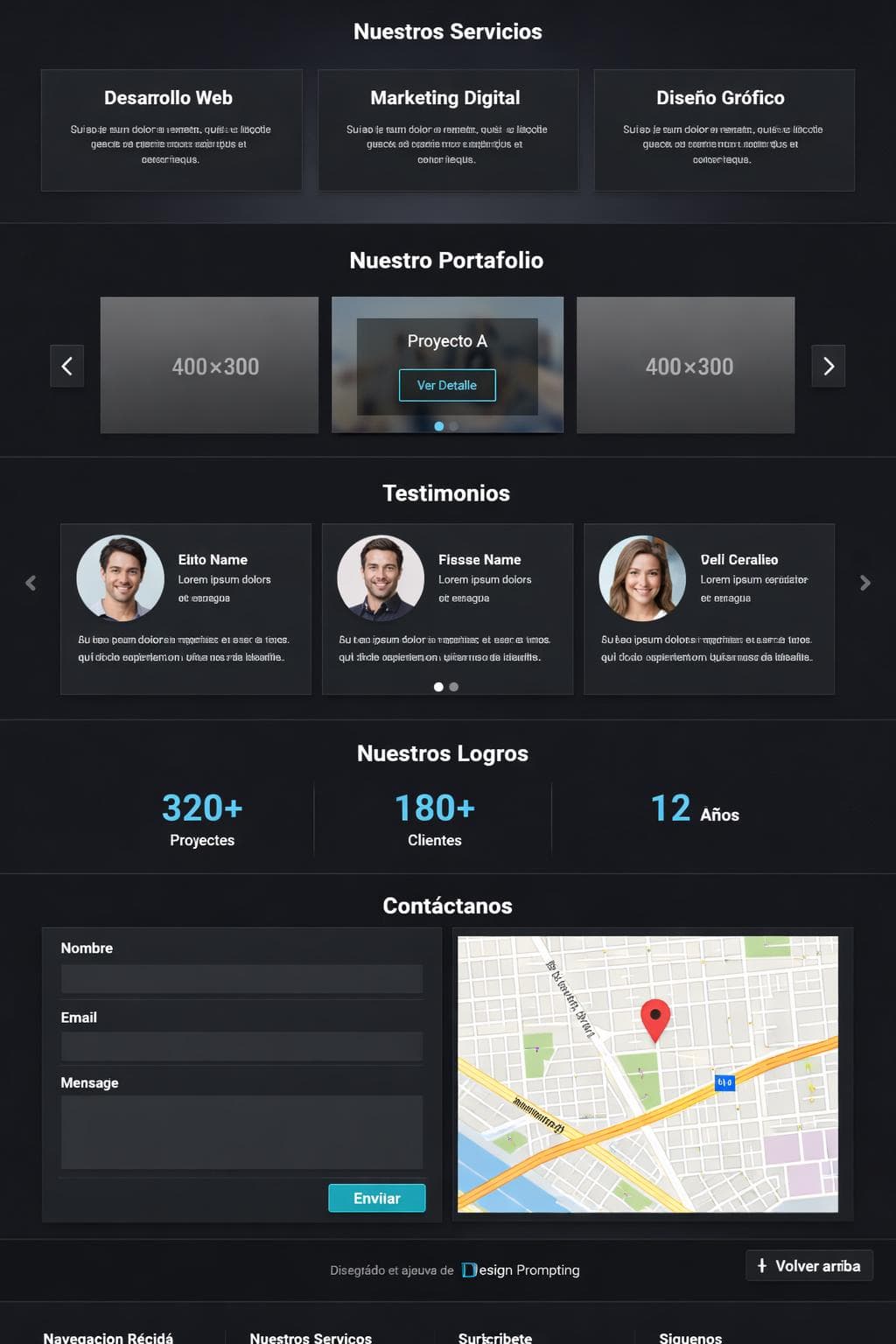 Media Lira — vista previa del theme