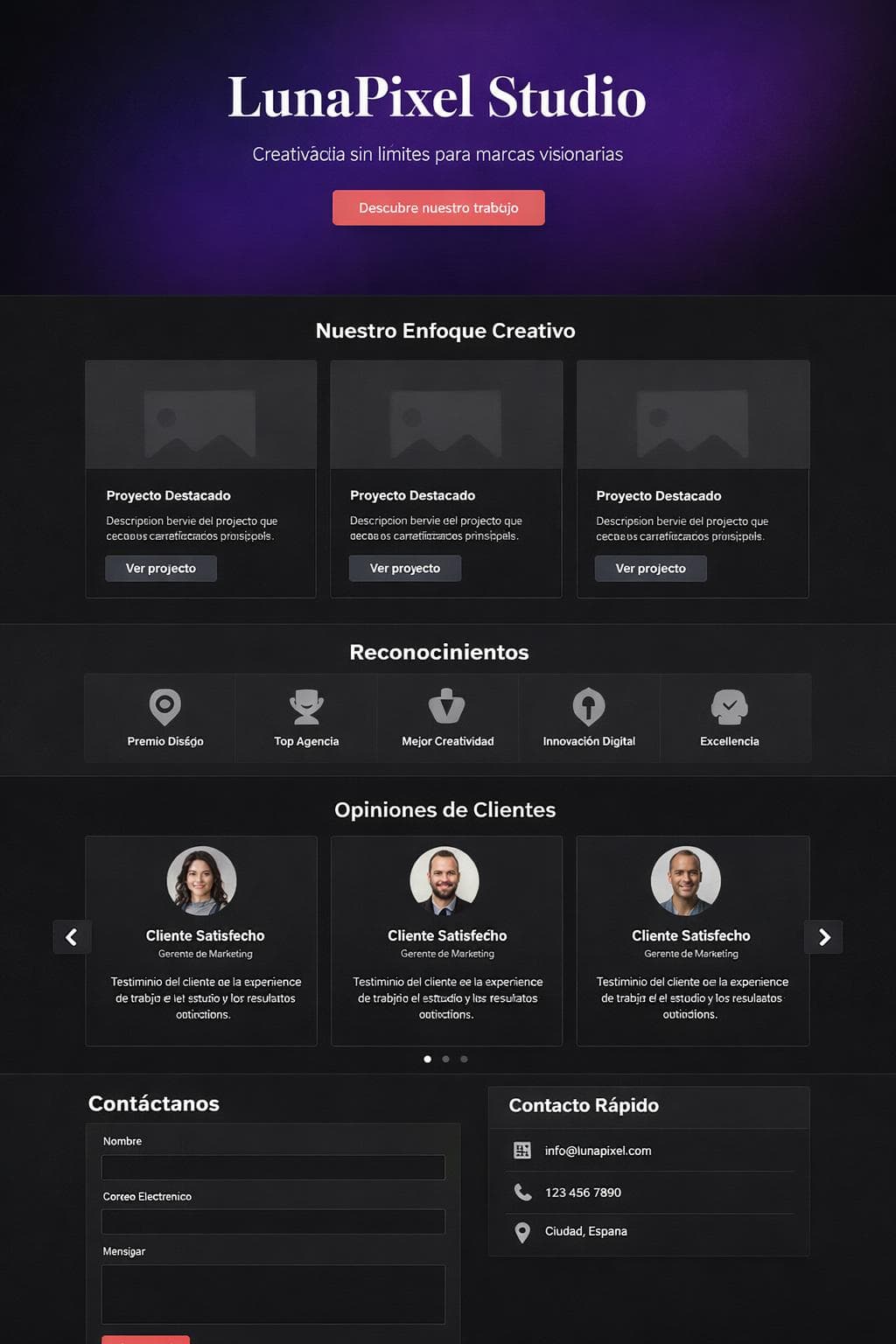 Media Lumen — vista previa del theme