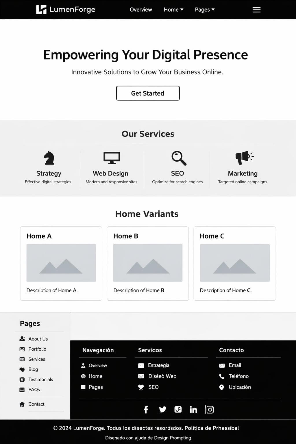 Media Orion — vista previa del theme
