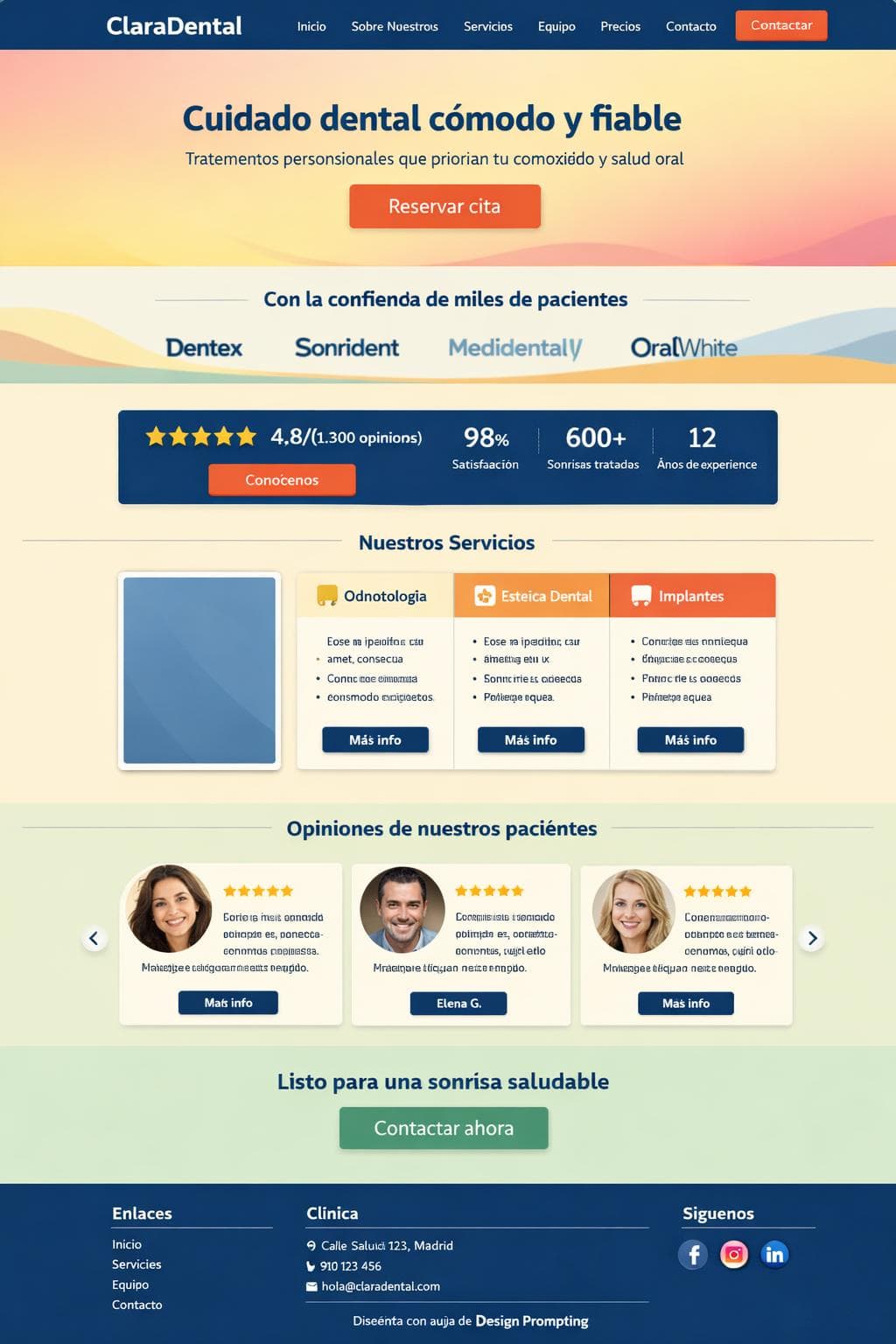Médica Alba — vista previa del theme