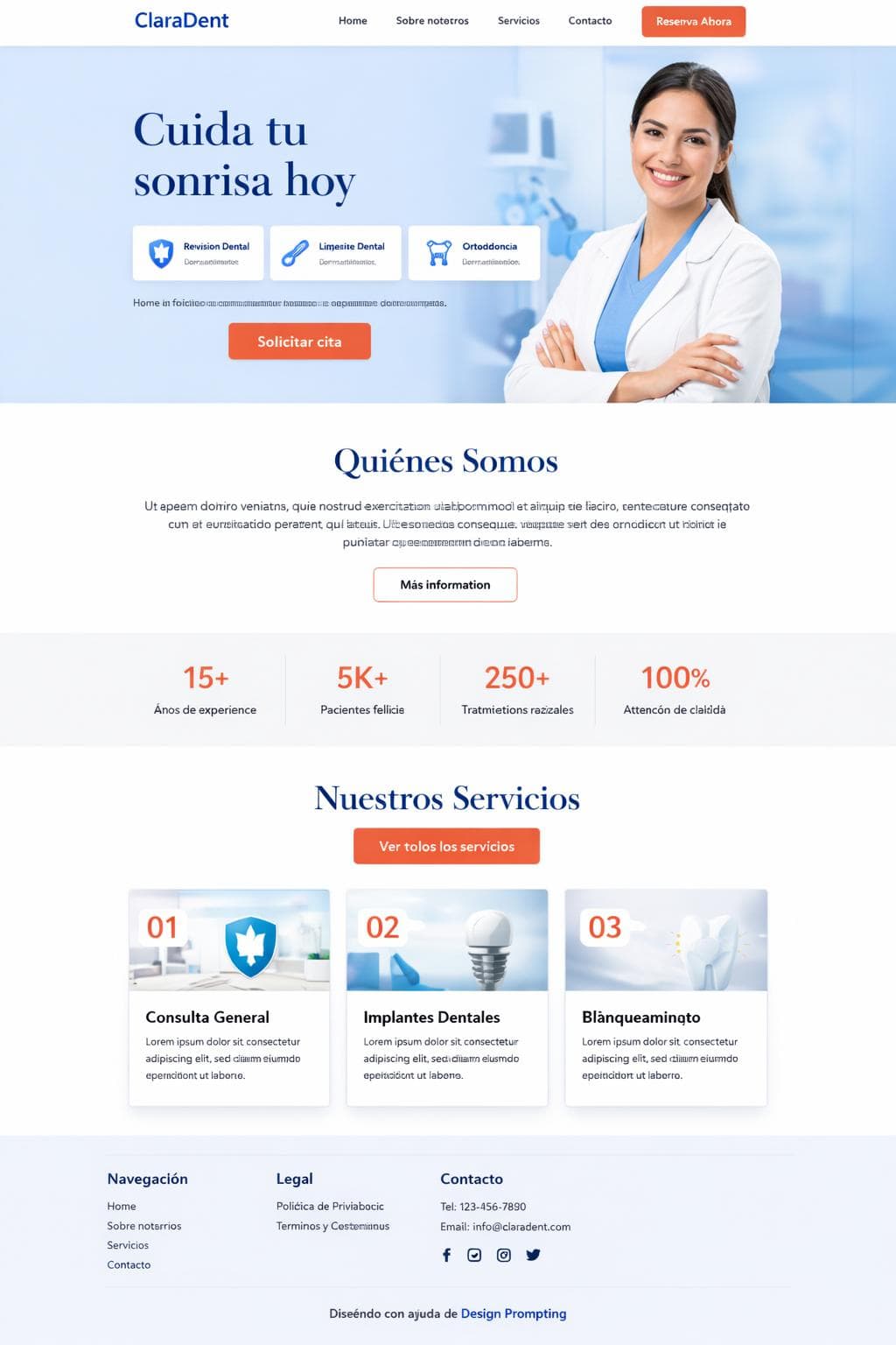 Médica Aurora — vista previa del theme