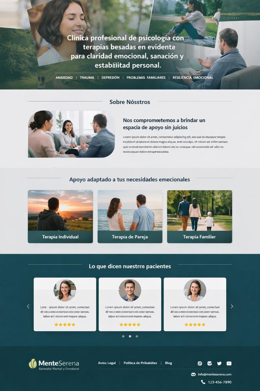 Médica Boreal — vista previa del theme