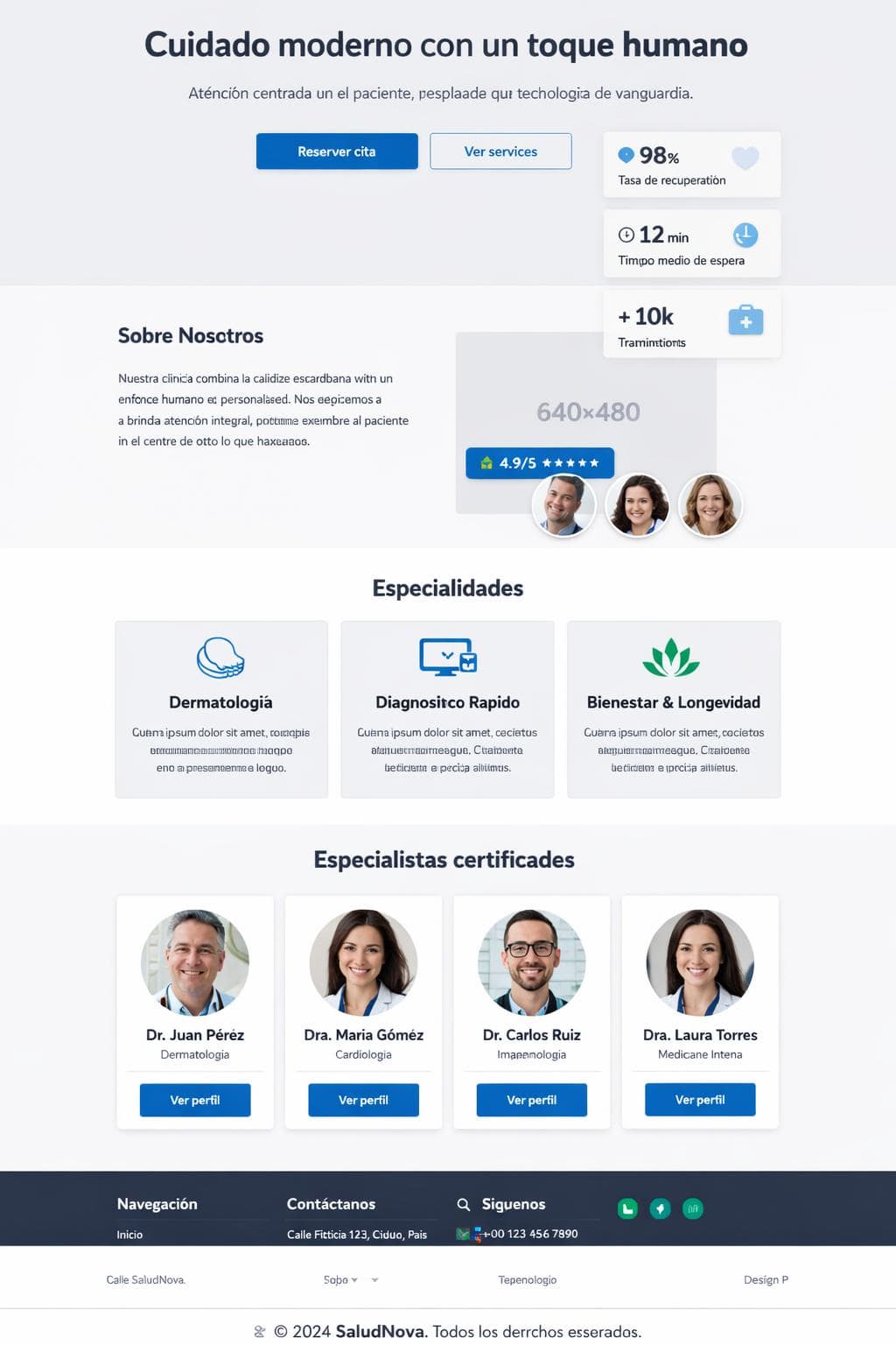 Médica Jade — vista previa del theme