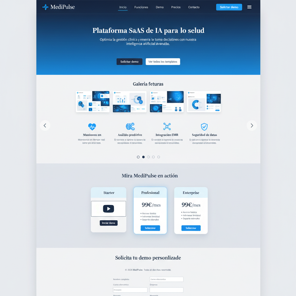 MediPulse — vista previa del theme