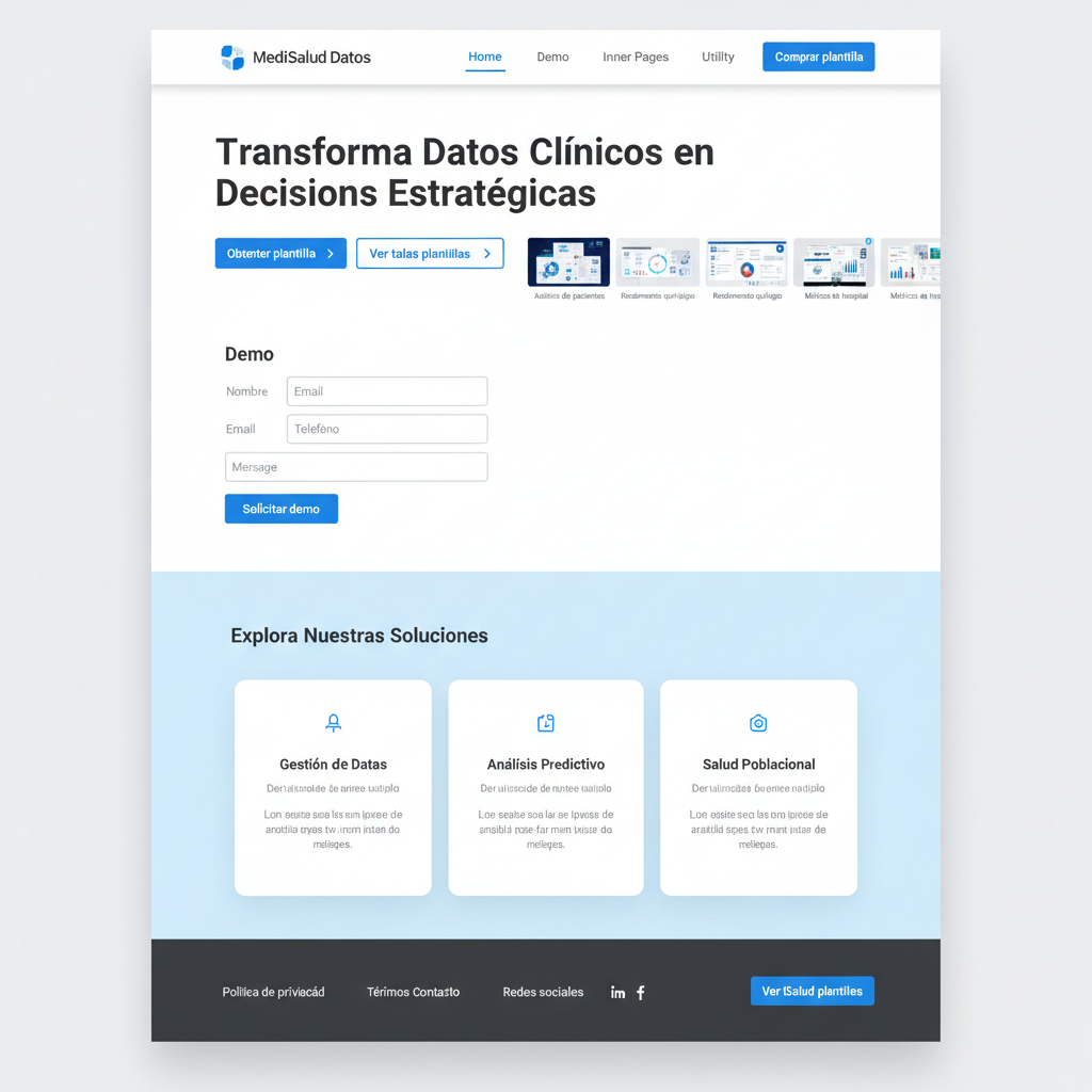 MediSalud Datos — vista previa del theme