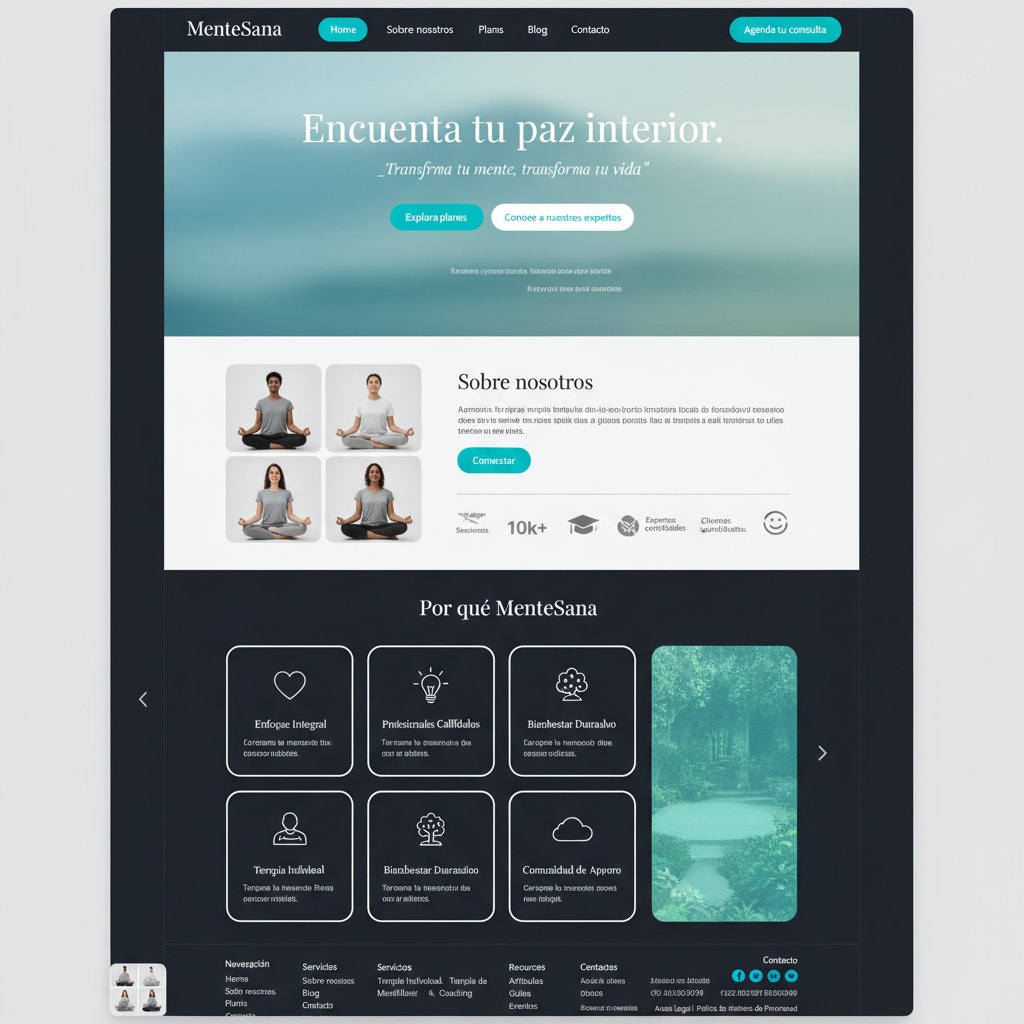MenteSana — vista previa del theme