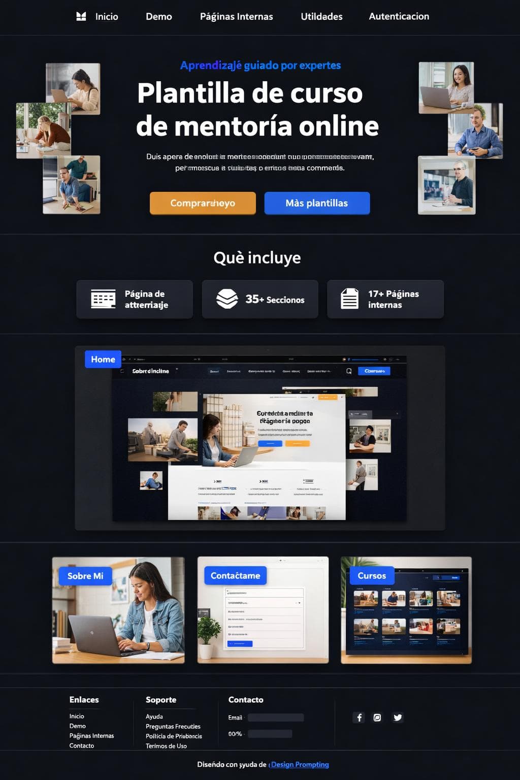 MentoriaPulse — vista previa del theme