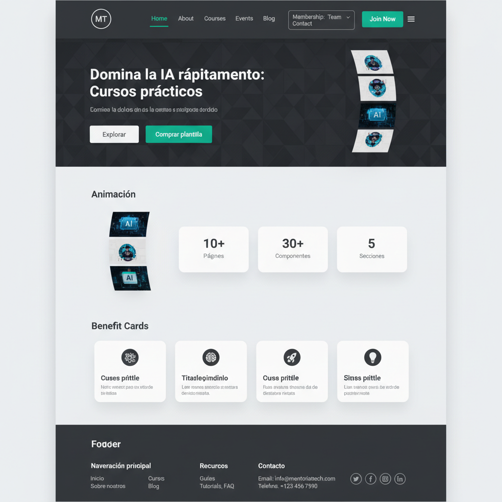 MentoríaTech — vista previa del theme
