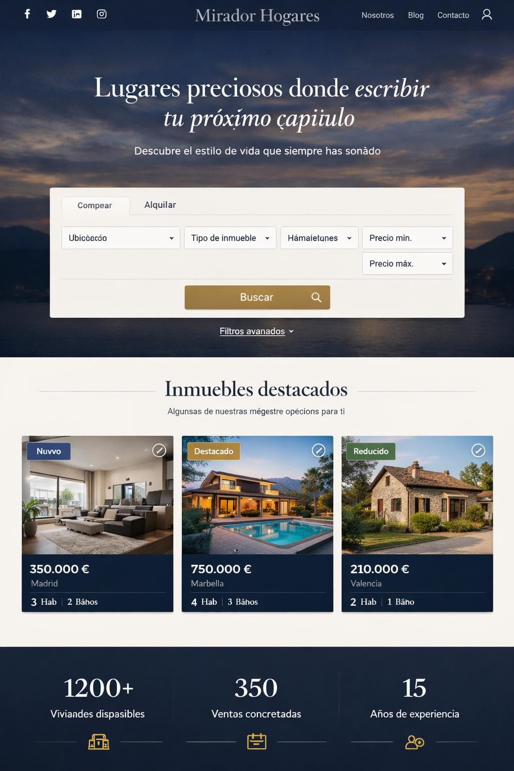 Mirador Hogares — vista previa del theme