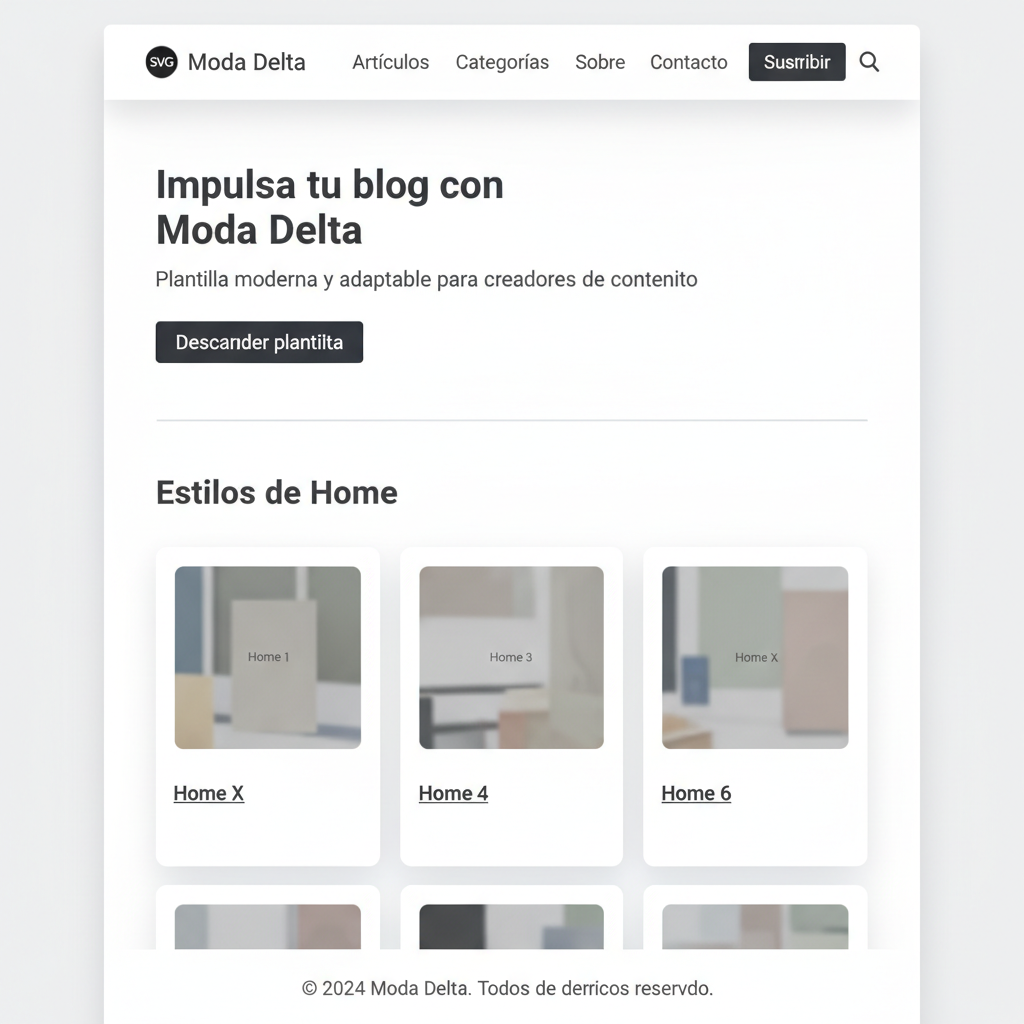Moda Delta — vista previa del theme
