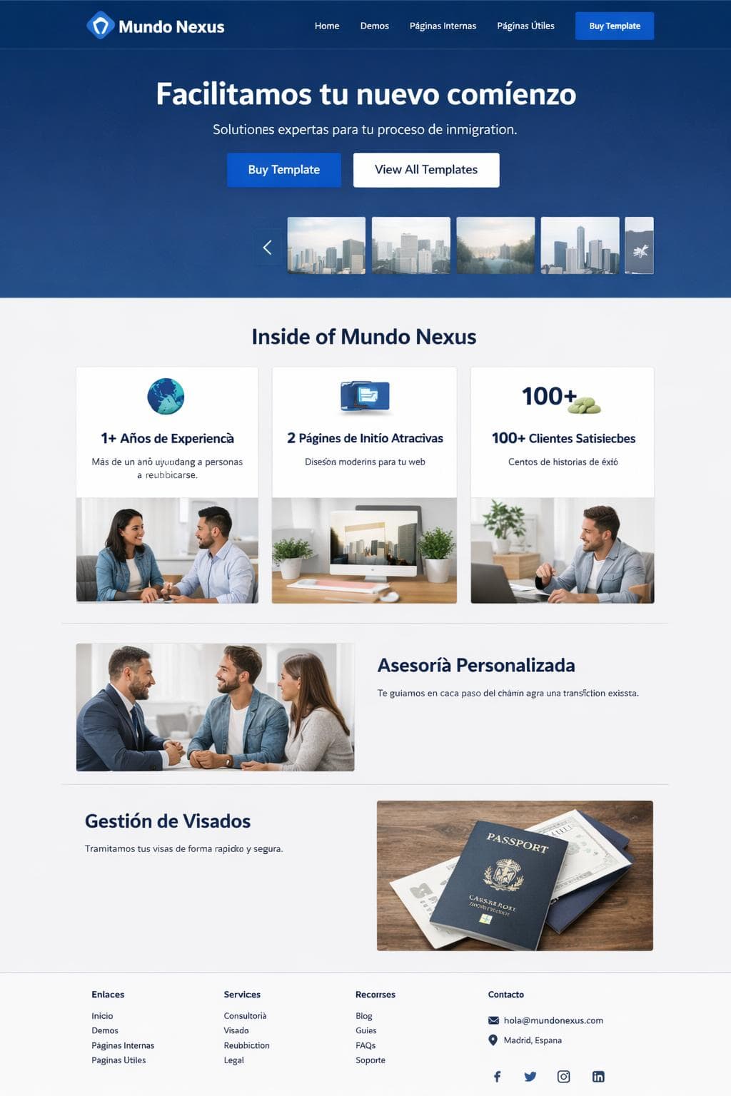 Mundo Nexus — vista previa del theme
