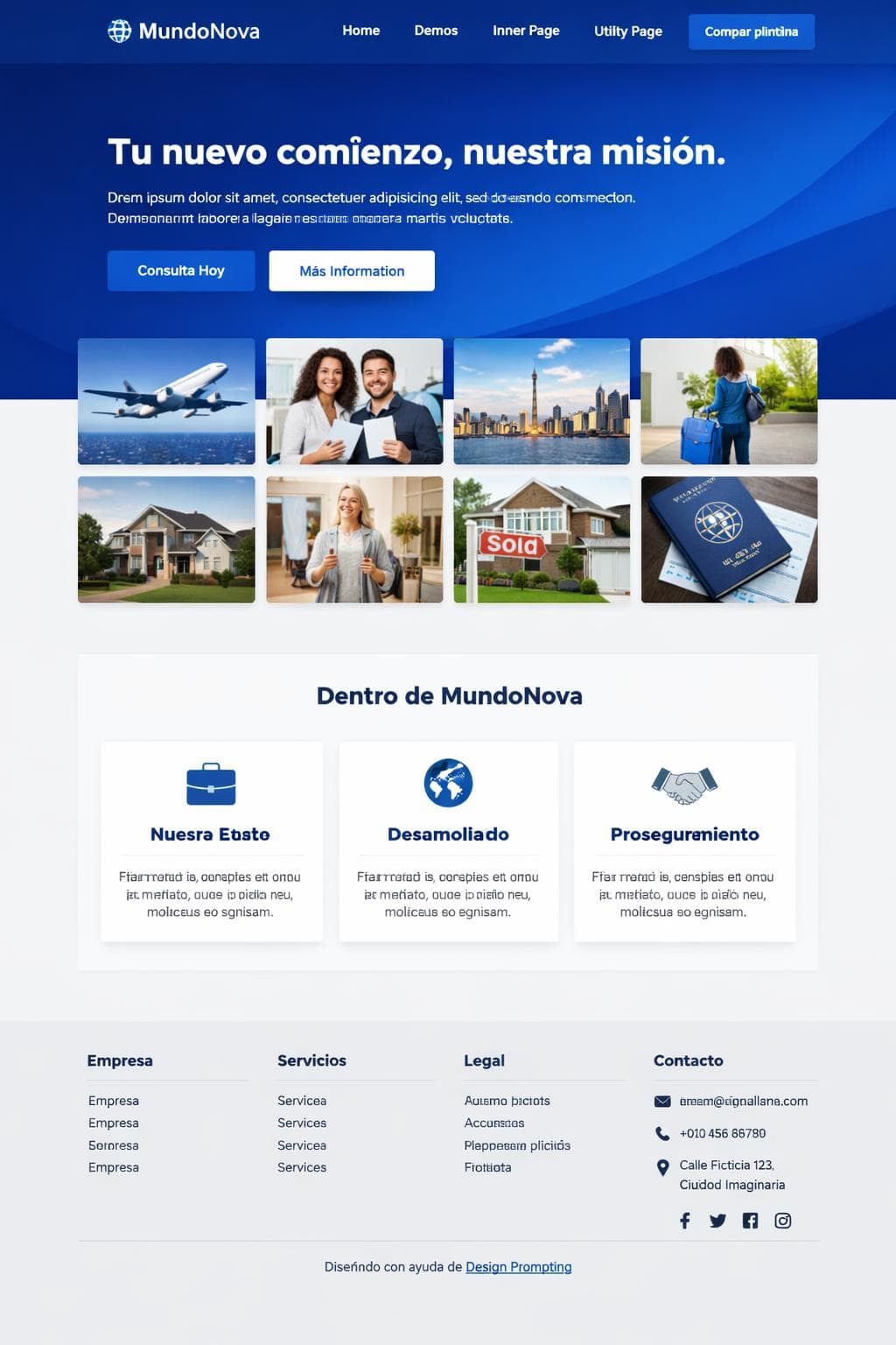MundoNova — vista previa del theme